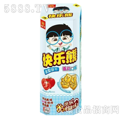 谷部一族快樂(lè)熊造型餅干番茄口味49g