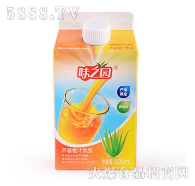 味之園蘆薈橙汁飲品500ml