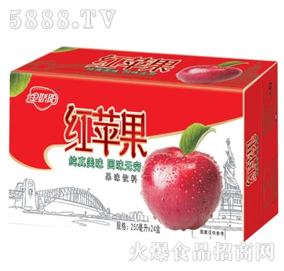 金嬌陽(yáng)紅蘋(píng)果果味飲料250mlX24