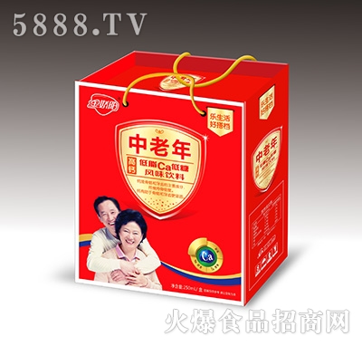 金嬌陽(yáng)中老年高鈣風(fēng)味飲料紅色禮盒