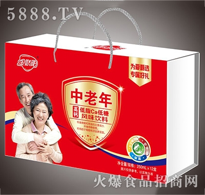 金嬌陽(yáng)中老年風(fēng)味飲料250mlx12盒