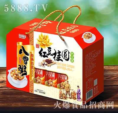 百世樂(lè)紅豆桂圓八寶粥屋頂禮盒