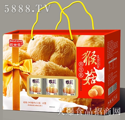 百世樂(lè)養(yǎng)生猴菇乳凹頂禮盒