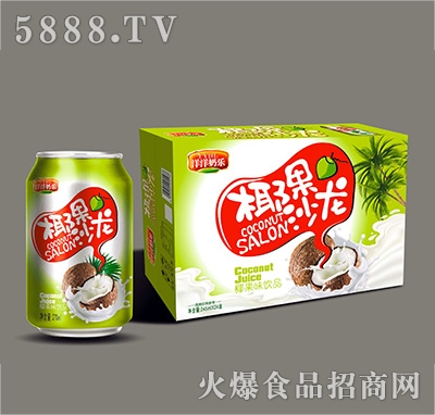 洋洋奶樂(lè)椰果沙龍椰果味飲料270mlx24罐
