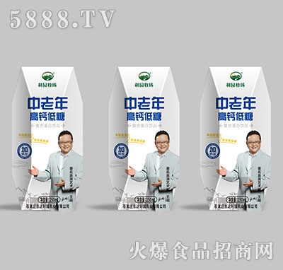 利園牧場(chǎng)中老年高鈣低糖蛋白飲料250ml