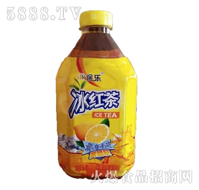 途樂冰紅茶檸檬味茶飲料1L