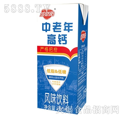 金嬌陽(yáng)中老年高鈣風(fēng)味飲料250ml