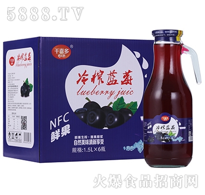千喜多冷榨藍莓汁飲料1.5Lx6瓶