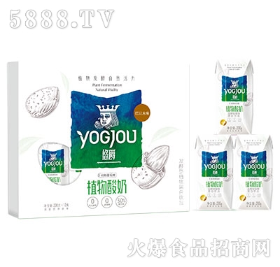 悠爵植物酸奶巴旦木味200gx12