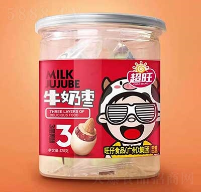 超旺牛奶棗125g