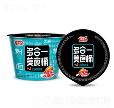 鴻四方多合一美食桶紅湯雞肉味188克