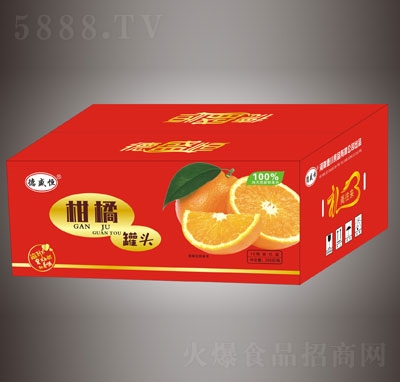 德盛恒柑橘罐頭12瓶禮盒裝