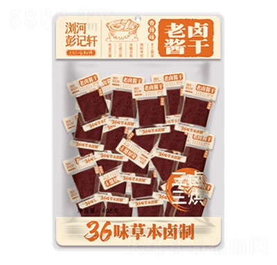 彭記軒老鹵醬干香辣味休閑零食408g