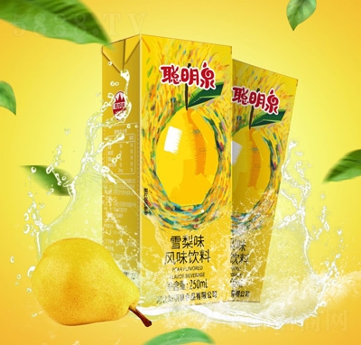 聰明泉果味飲料利樂(lè)包果汁招商代理雪梨味風(fēng)味飲料250ml
