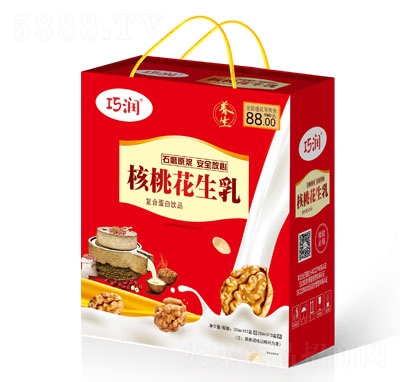 巧潤(rùn)核桃花生乳復(fù)合蛋白飲品禮盒裝