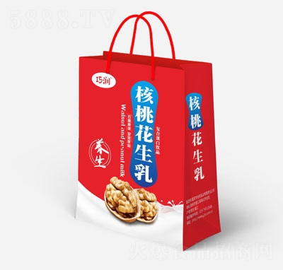 巧潤(rùn)核桃花生乳復(fù)合蛋白飲品禮袋裝