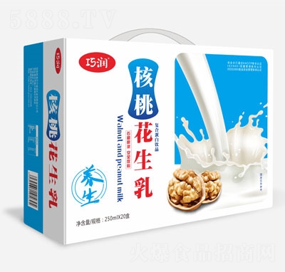 巧潤(rùn)核桃花生乳復(fù)合蛋白飲品禮盒