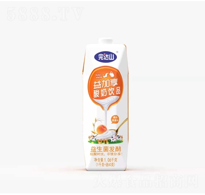 完達(dá)山益加享酸奶飲品黃桃燕麥味1.06千克