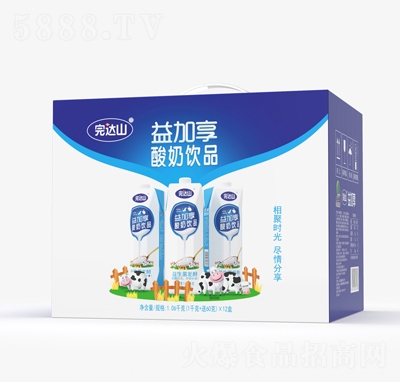 完達(dá)山益加享酸奶飲品1.06千克X12盒招商