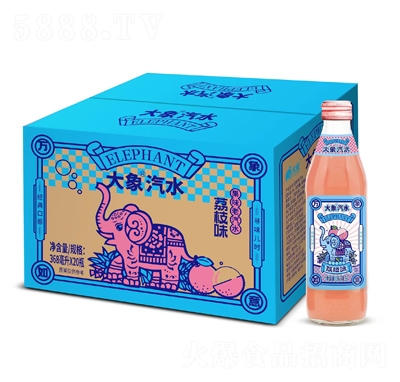 大象汽水荔枝味果味老汽水