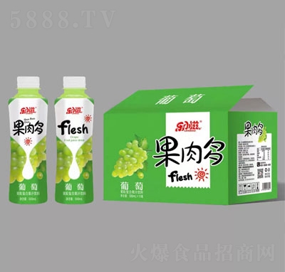 樂(lè)小滋果肉多葡萄果粒復(fù)合果汁飲料500mlX15