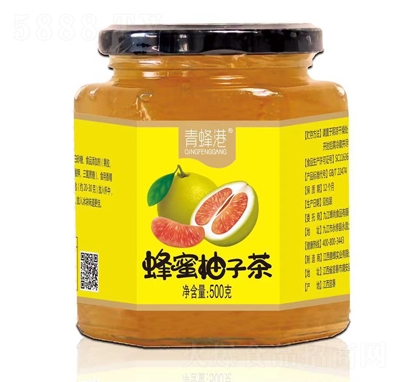 青蜂港蜂蜜柚子茶500g