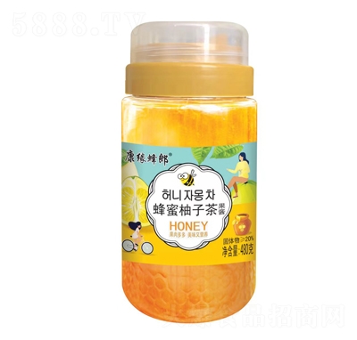 康緣蜂郎蜂蜜柚子茶休閑飲品招商果醬沖飲品480克