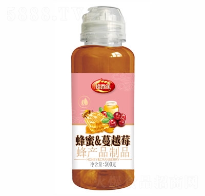 蜂香緣蜂蜜蔓越莓果醬500g