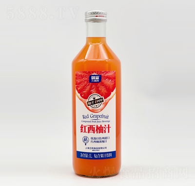 韓巢風尚紅西柚汁復合果汁飲料1L