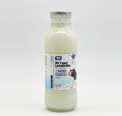 韓巢風尚上海老酸奶乳酸菌飲料含乳飲料1L