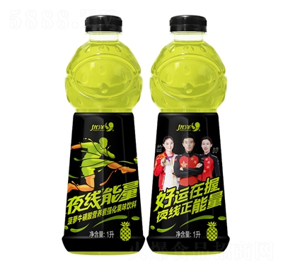 優(yōu)洋夜線能量菠蘿?；撬釥I(yíng)養(yǎng)素強(qiáng)化果味飲料1L