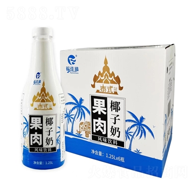 香格利泰式果肉椰子奶1.25LX6瓶