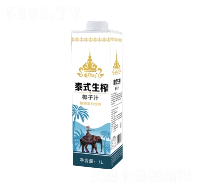 香格利泰式生榨椰子汁1L植物蛋白飲料