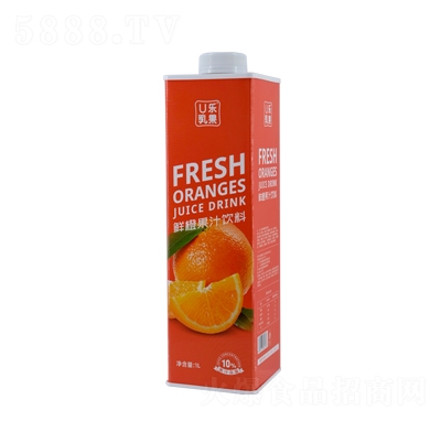 U樂乳果鮮橙果汁飲料1L