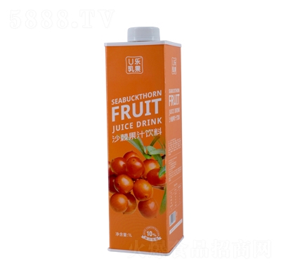 U樂乳果沙棘果汁飲料1L