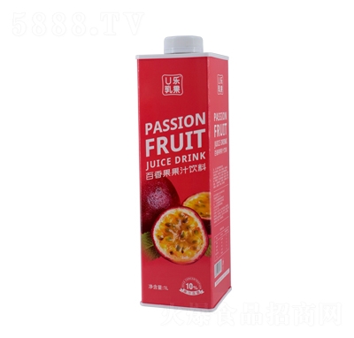 U樂乳果百香果果汁飲料1L