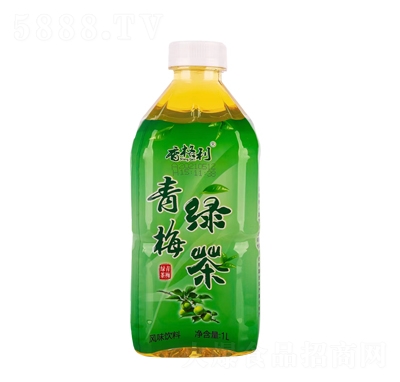 香格利青梅綠茶風味飲料1L
