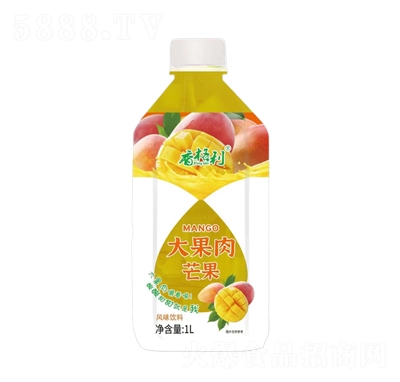 香格利大果肉芒果風味飲料1L