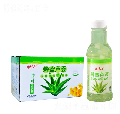 香格利蜂蜜蘆薈果汁飲料450mlX15瓶