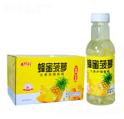 香格利蜂蜜菠蘿果汁飲料450mlX15瓶