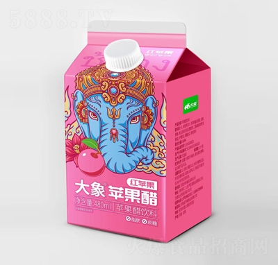 大象蘋(píng)果醋味飲料480ml