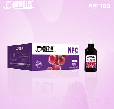 芒橙鮮語NFC100%葡萄汁310mlX15瓶