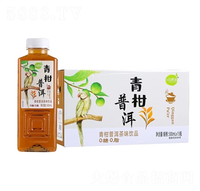 小輕果語青柑普洱茶味飲品500mlX15瓶
