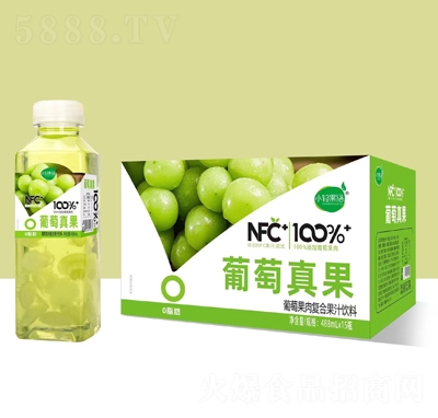 小輕果語葡萄果肉復合果汁飲料488mlX15瓶