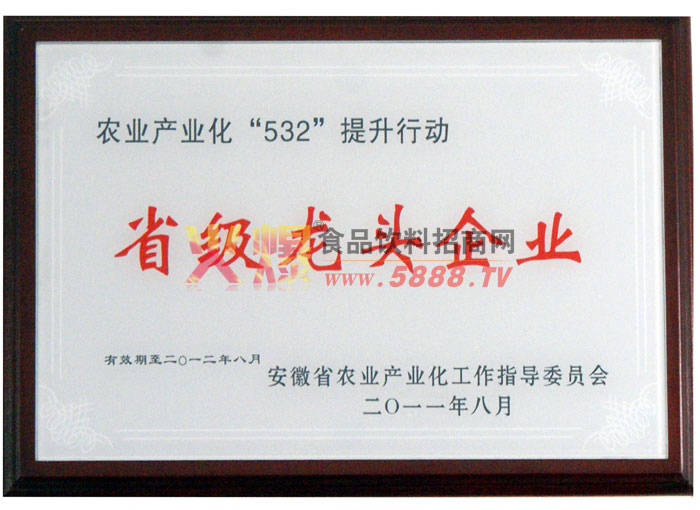 省級龍頭企業(yè)