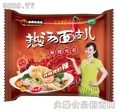 130g京輝珍功夫熱湯面皮兒麻辣傳奇