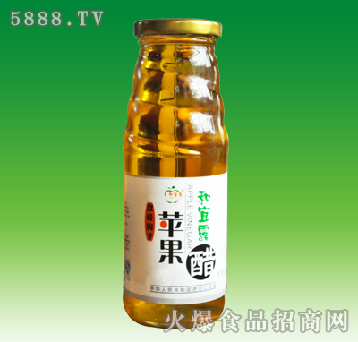 和宜露蘋果醋白標320ml