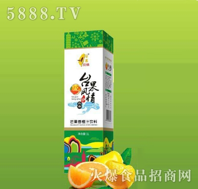 臺果風情芒果香橙汁飲料1L