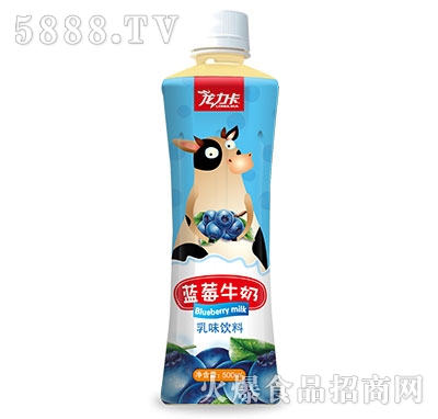 龍力卡藍莓牛奶乳味飲料500ml