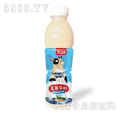 龍力卡藍莓牛奶乳味飲料600ml(瓶裝)